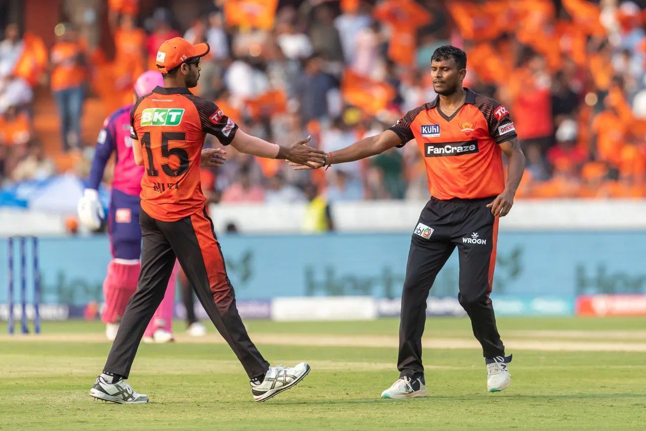 T Natarajan had a good outing vs RR [IPLT20]