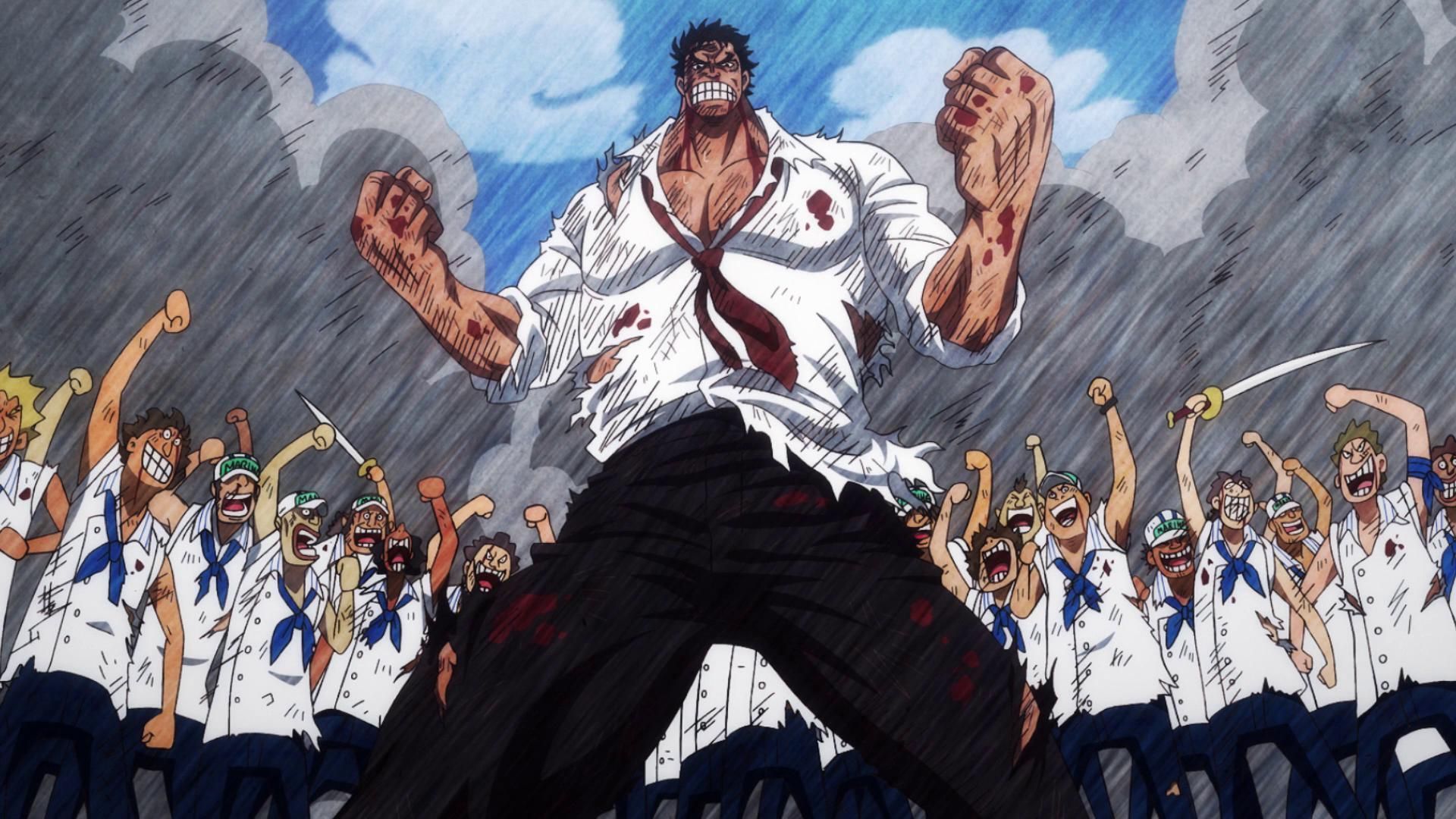 Garp isn&#039;t the &quot;Marine Hero&quot; just for show (Image via Toei Animation, One Piece)