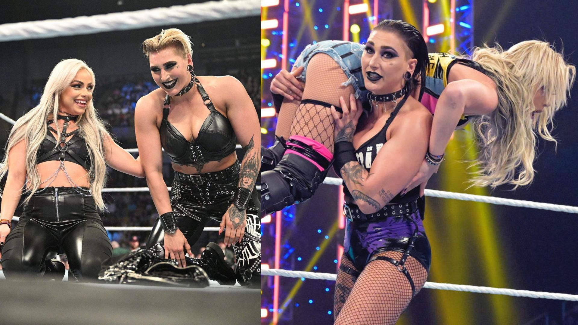 Rhea Ripley and Liv Morgan were tag team partners in early 2022