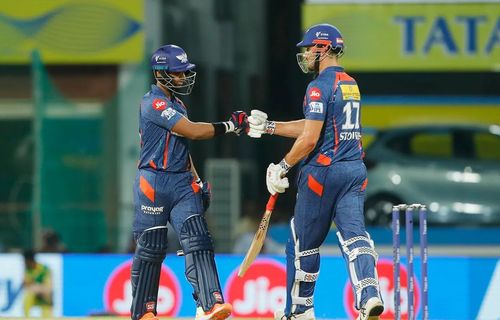 KL Rahul and Kyle Mayers put on an imposing partnership in LSG's clash against CSK