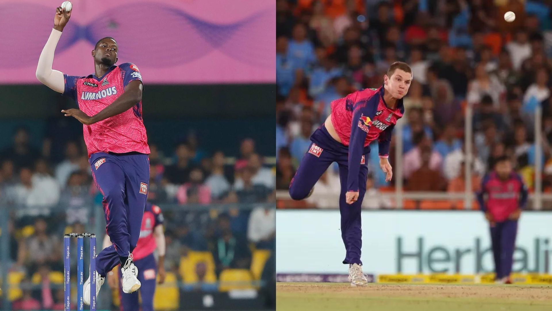 Jason Holder (L) &amp; Adam Zampa (P.C.:iplt20.com)