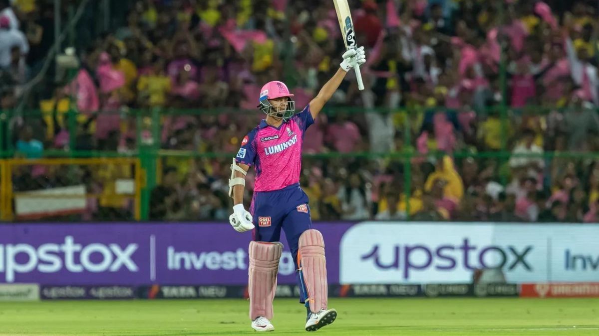 Yashasvi Jaiswal after scoring a half century against CSK, Courtesy: Indian Premier League