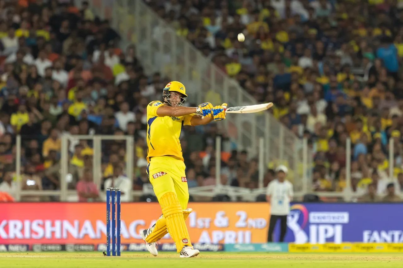 Shivam Dube batted at No. 6 in CSK’s first match. (Pic: iplt20.com)