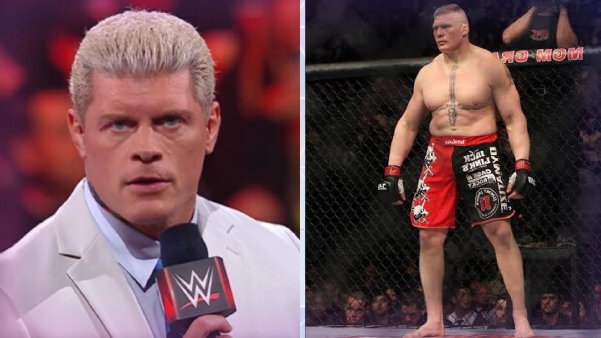 What UFC references did Cody Rhodes make during his WWE RAW promo?