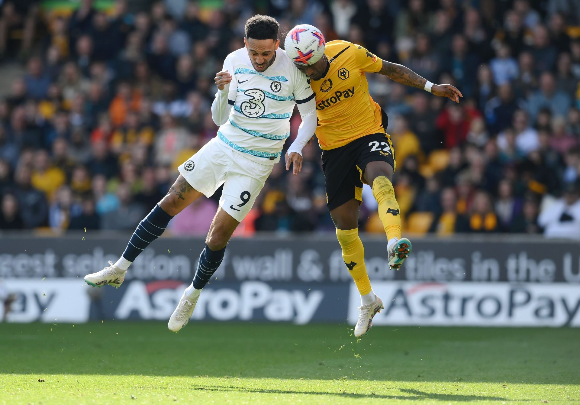 Aubameyang (left) has endured a difficult time since arriving at Stamford Bridge last summer.