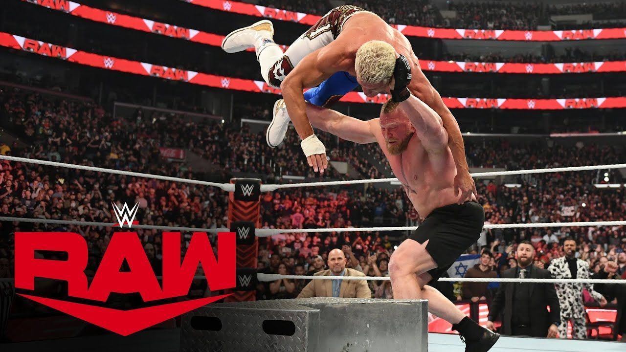 Lesnar eviscerated Rhodes on RAW after WrestleMania.