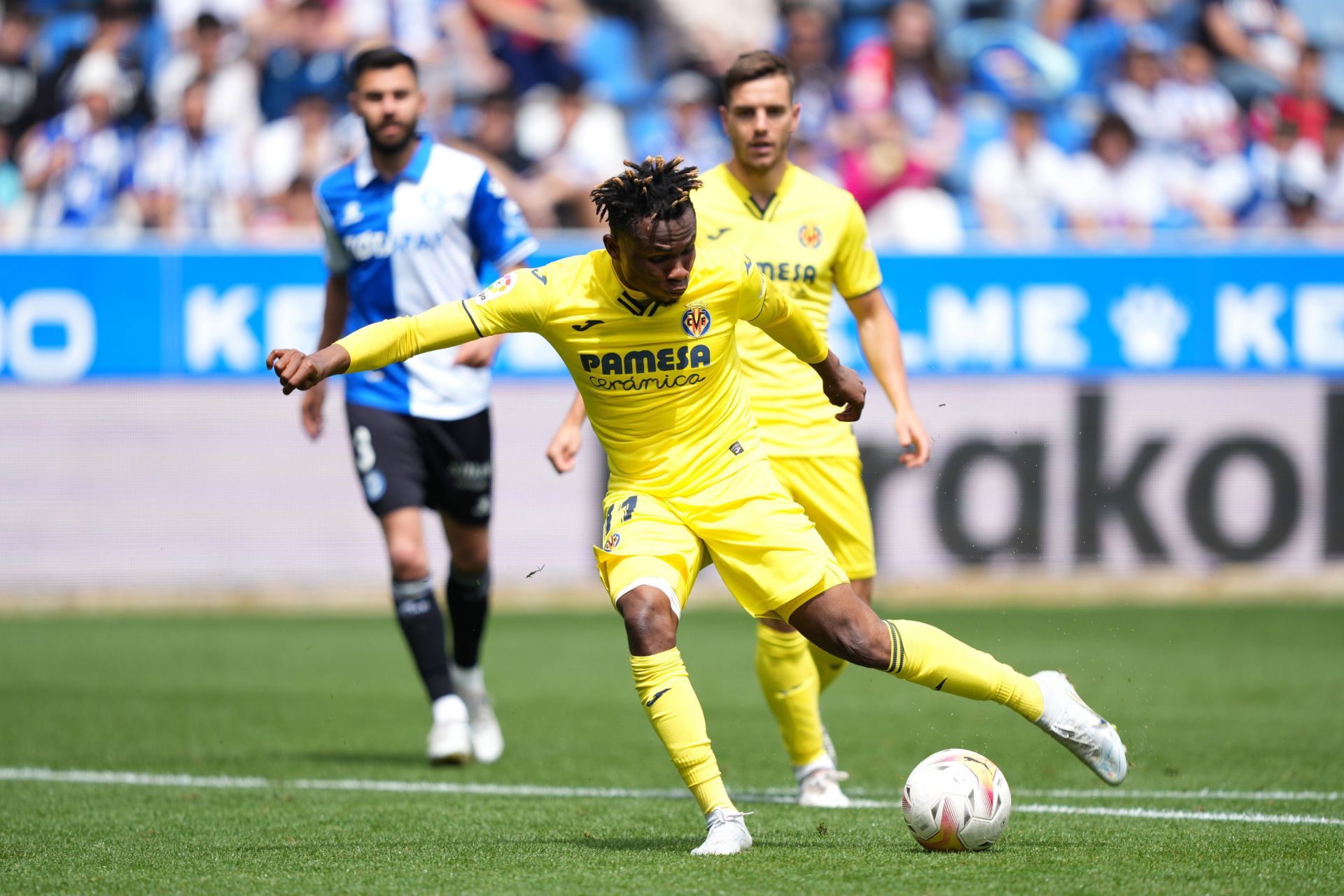 Samuel Chukwueze in action