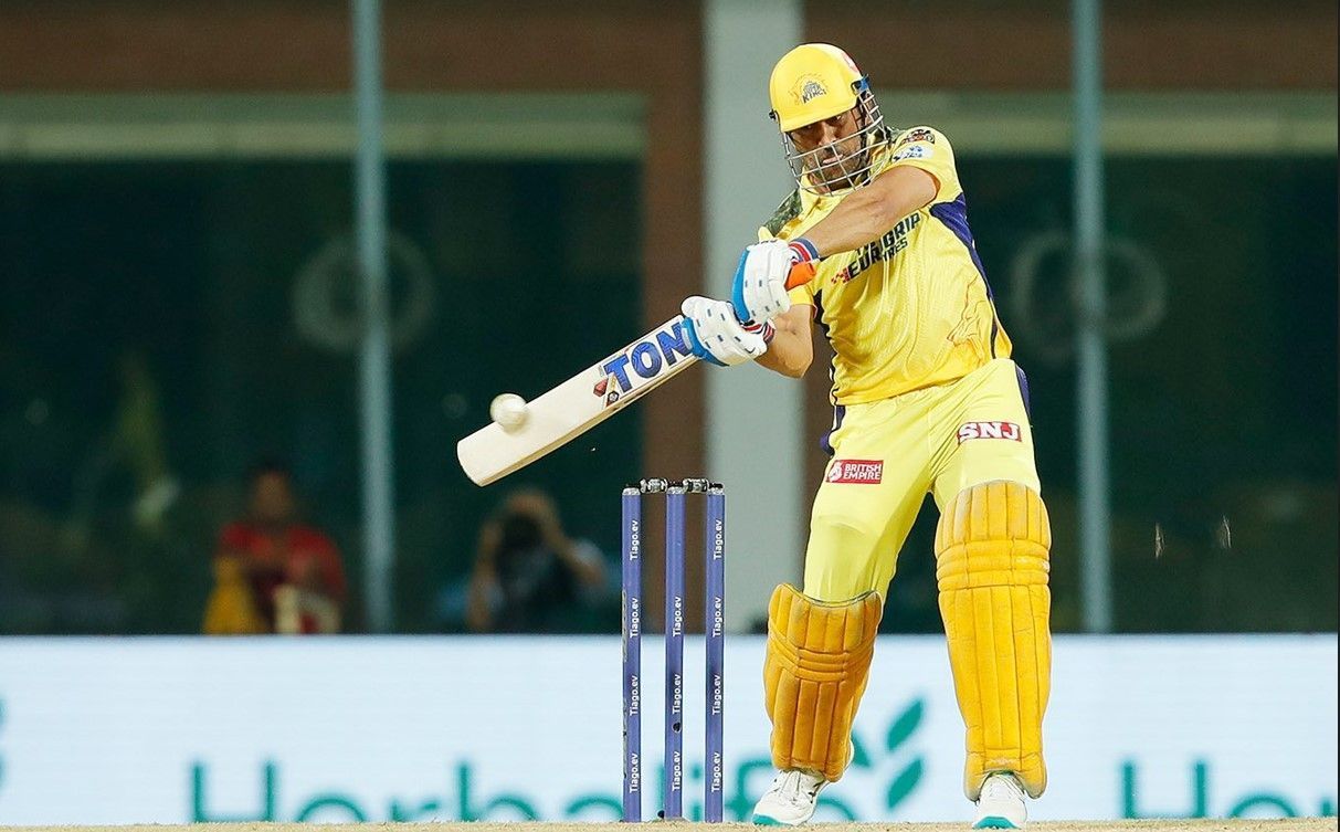 MS Dhoni in action (Image Courtesy: Twitter/Chennai Super Kings)
