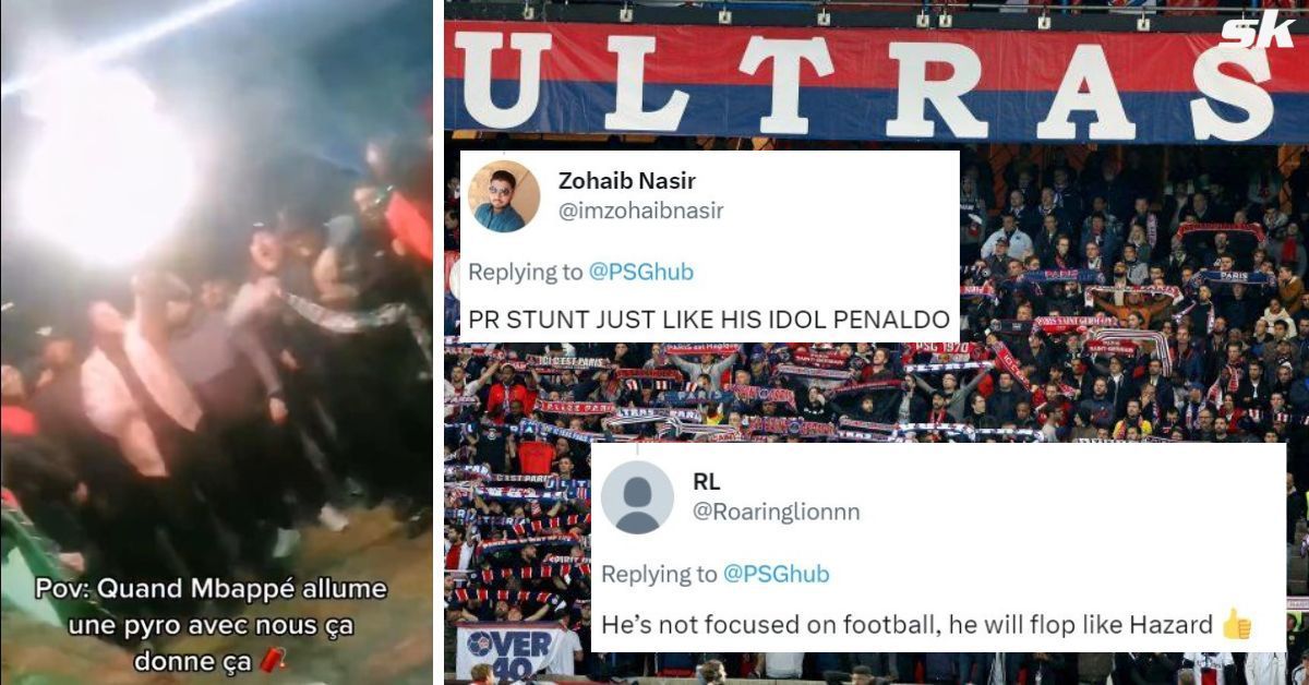 Video of Kylian Mbappe lighting pyro with PSG ultras goes viral, sparks online outrage 