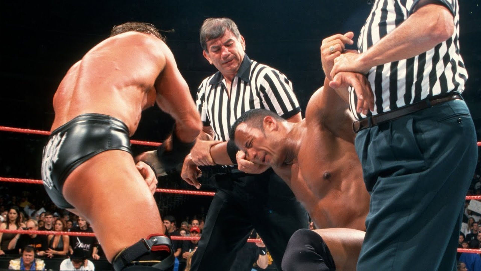 Triple H and The Rock had an awesome match at WWE Backlash 2000.