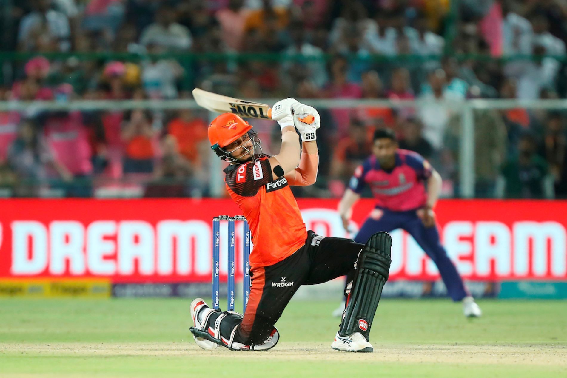 Abdul Samad helped SRH win a last-ball thriller against RR