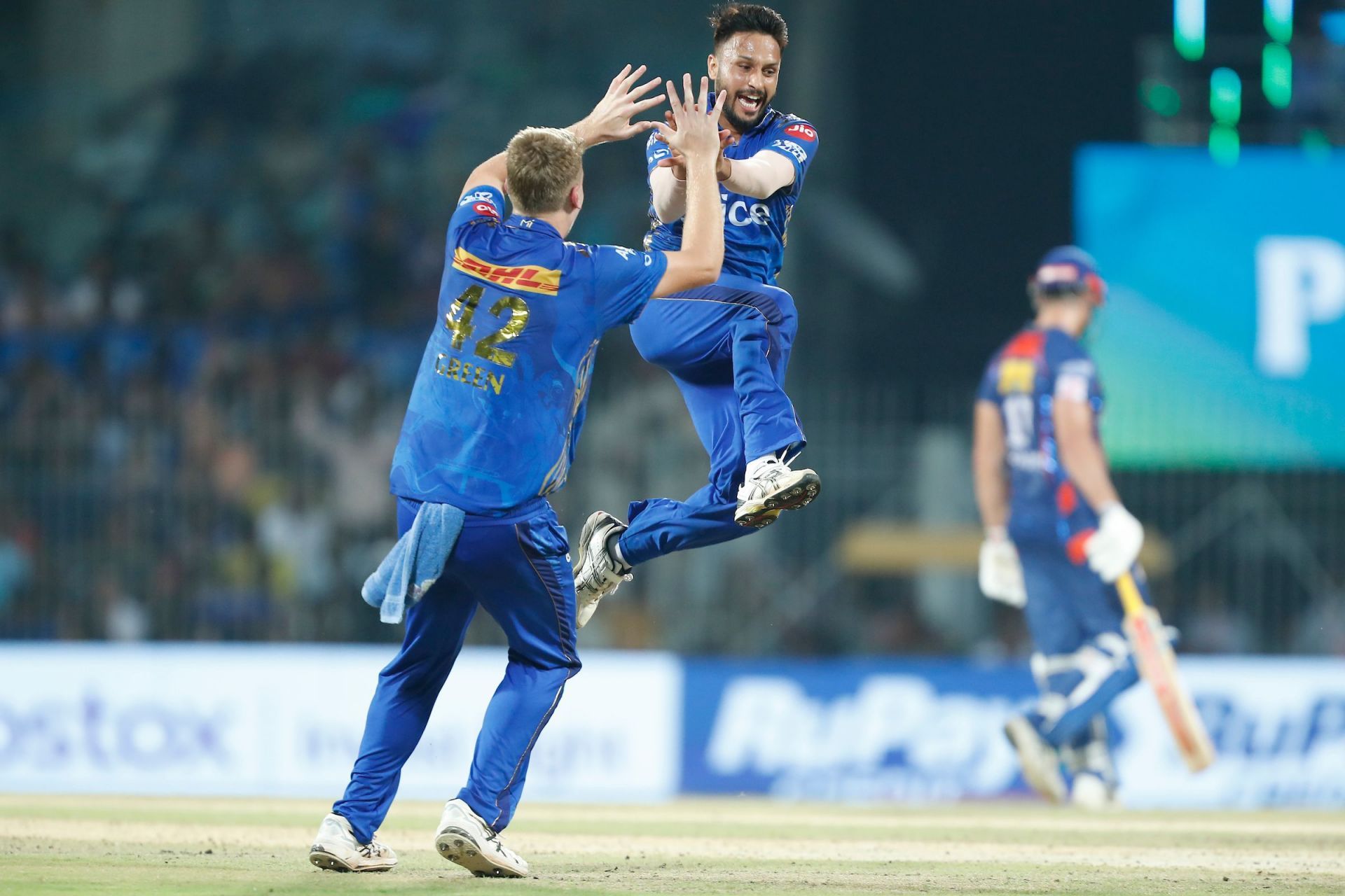 Akash Madhwal is now a big star with the Mumbai Indians [Image: IPL Twitter]