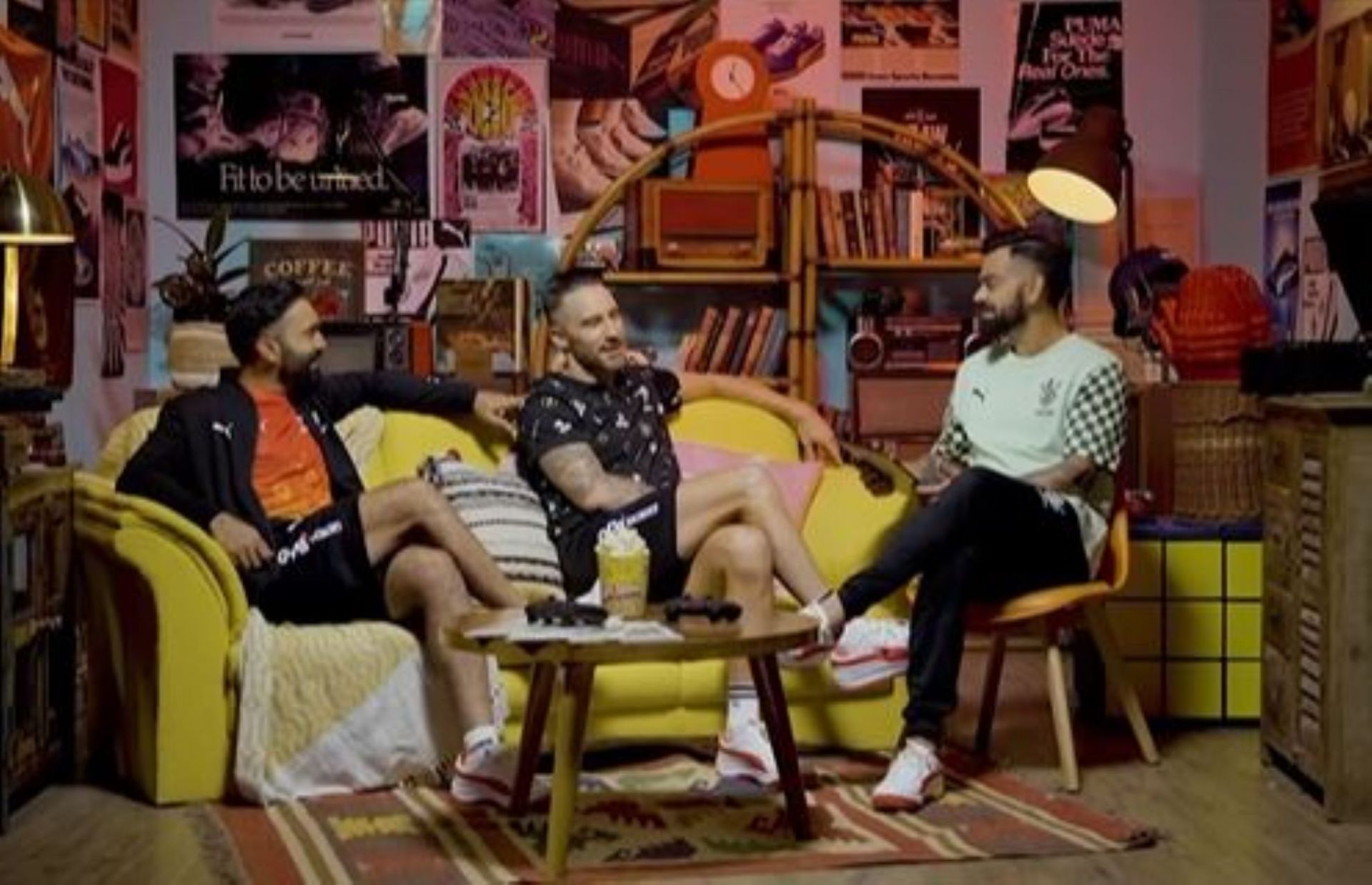 Kohli, Faf and DK were involved in a fun segment