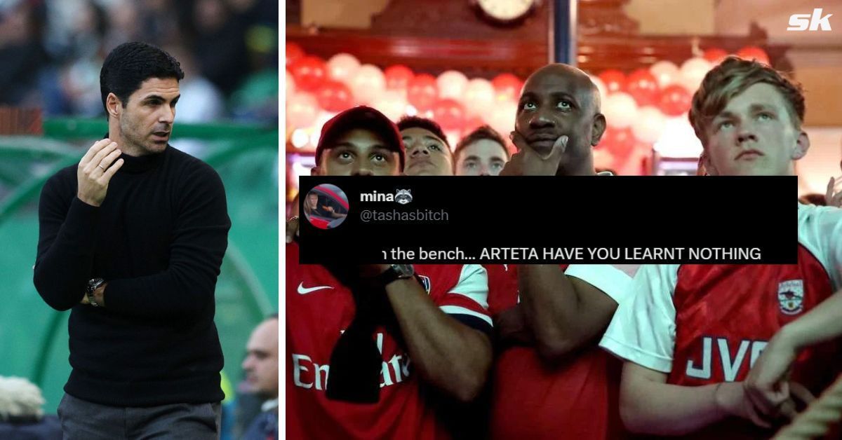 Arsenal fans furious as 28-year-old star starts from the bench in PL game against Brighton