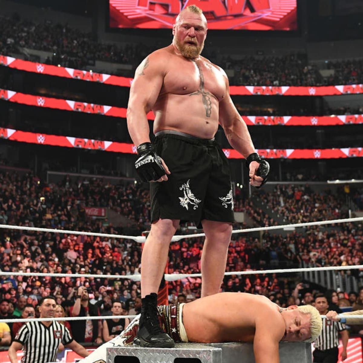 Lesnar isn't done playing with Cody Rhodes.