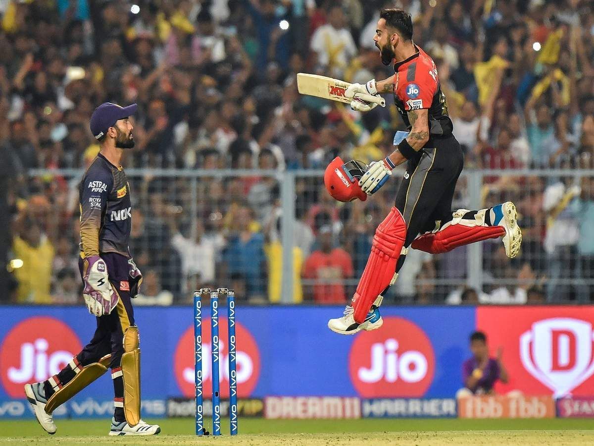 Virat Kohli smashed his 5th IPL century at the Eden Gardens