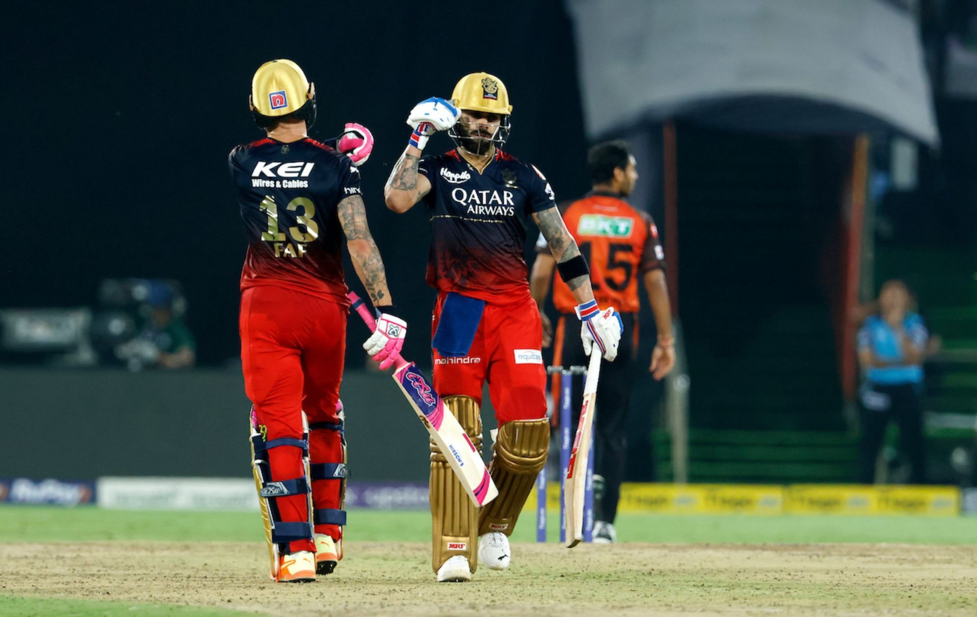 Virat Kohli and Faf du Plesis against SRH in IPL 2023 (Image - IPL/Twitter)