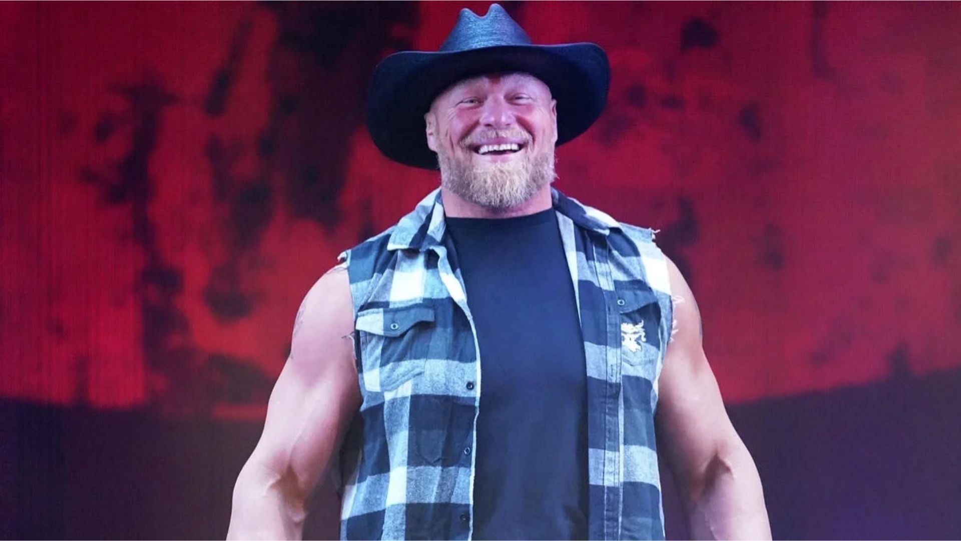 Brock Lesnar in his farmer avatar 