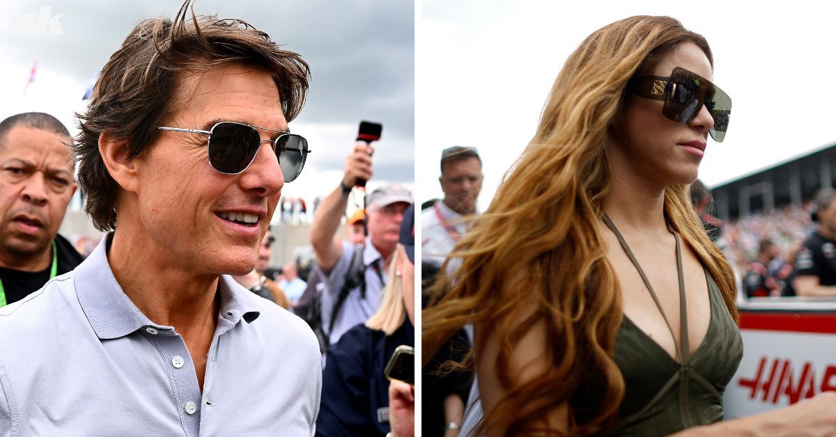 Shakira and Tom Cruise were spotted hanging out at the Miami Grand Prix