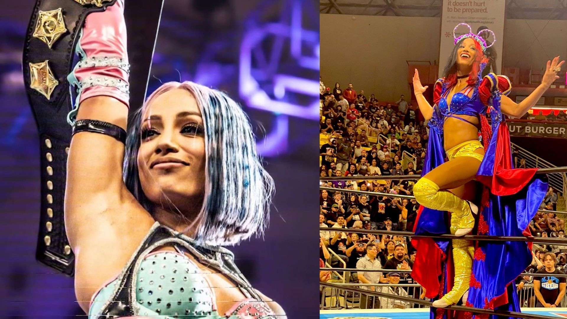 Sasha Banks wore a Snow White inspired outfit when she was injured