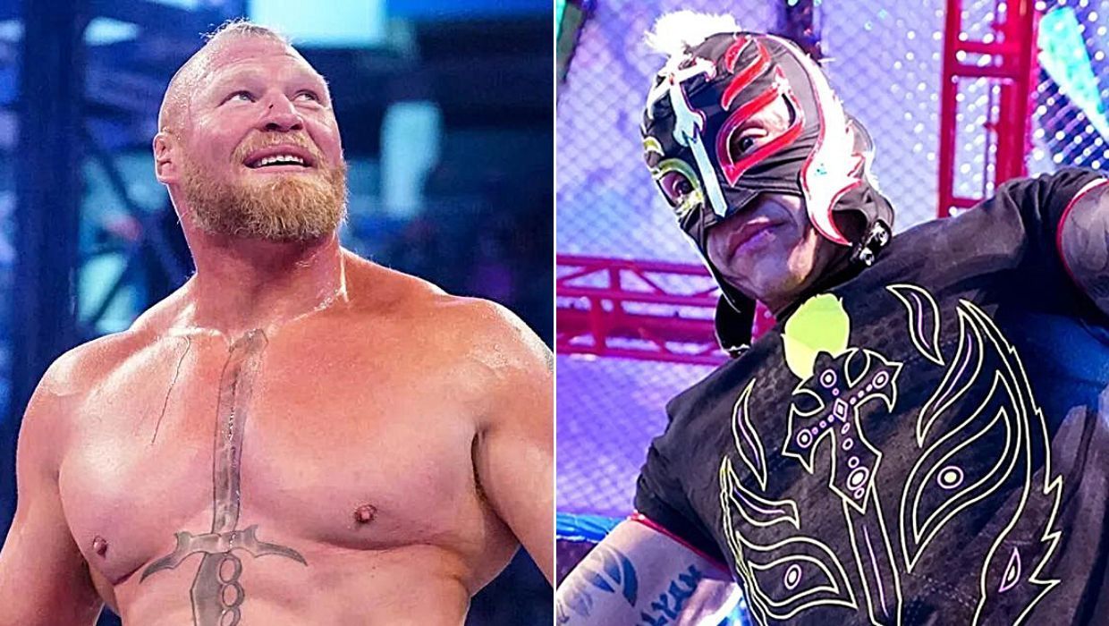 Former WWE Champions Brock Lesnar and Rey Mysterio