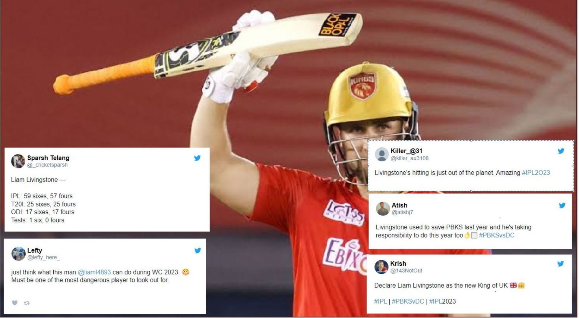 Liam Livingstone missed his century by a whisker against the Delhi Capitals