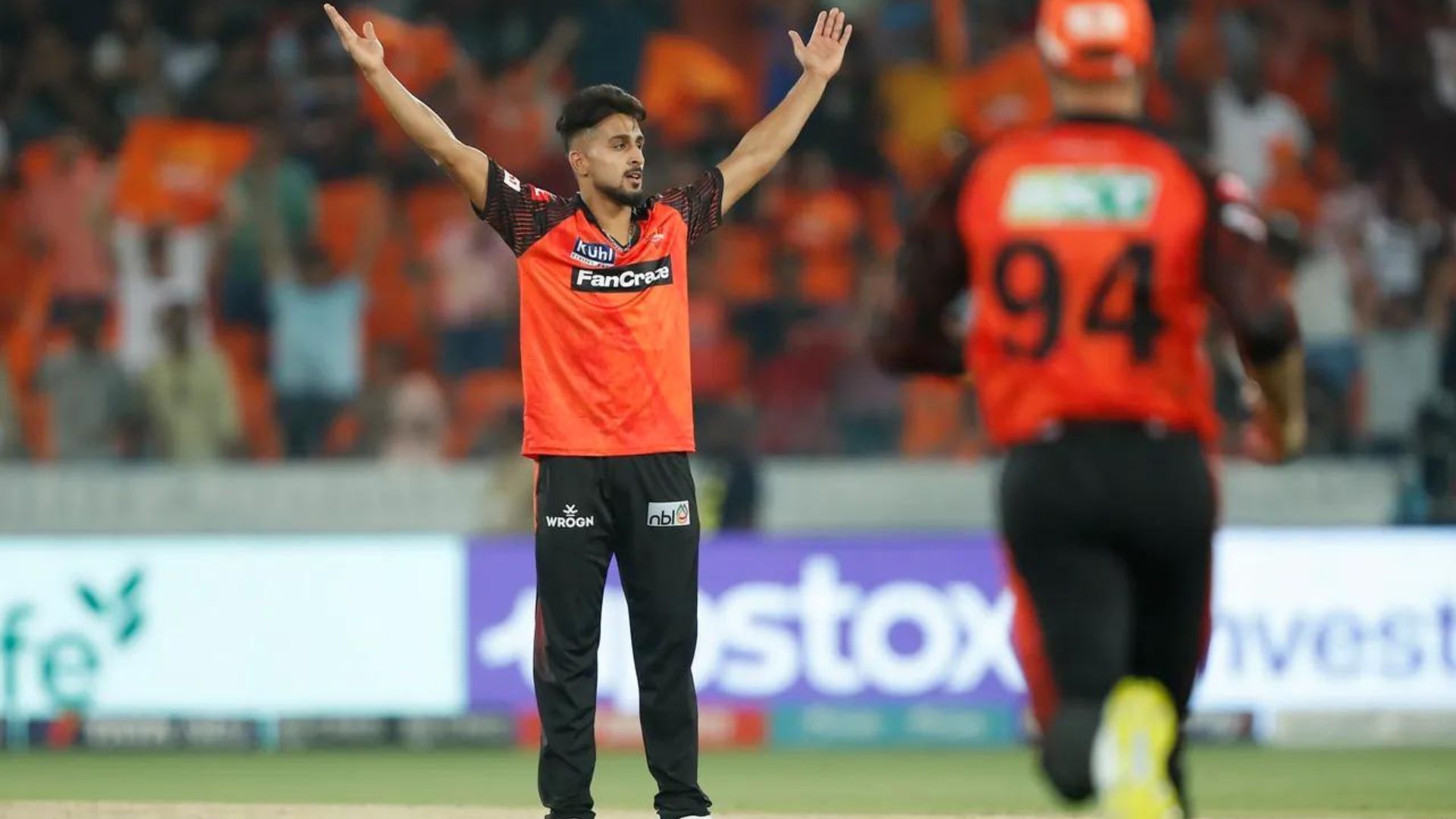 Umran Malik in action in IPL 2023 (P.C.:iplt20.com)