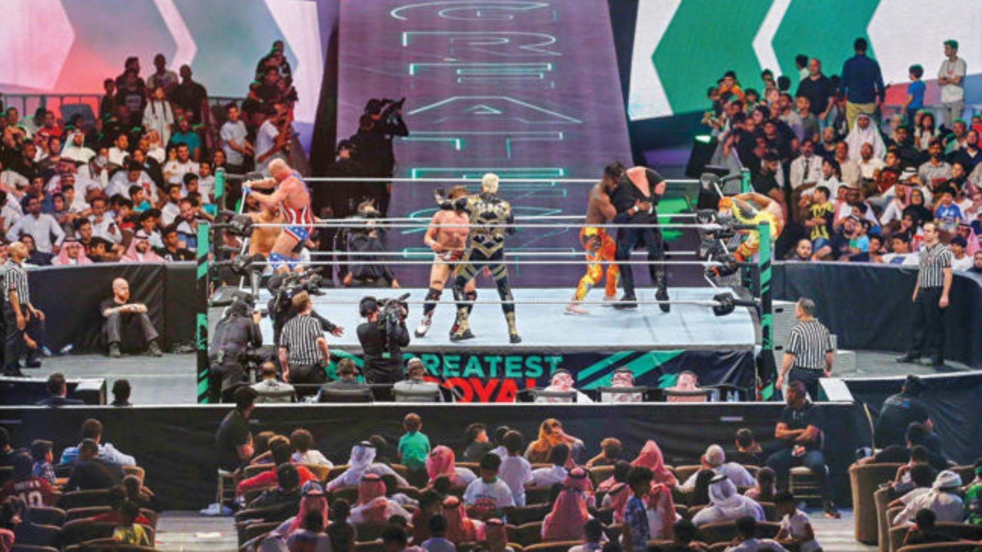 The Greatest Royal Rumble was the first WWE premium live event in Saudi Arabia.