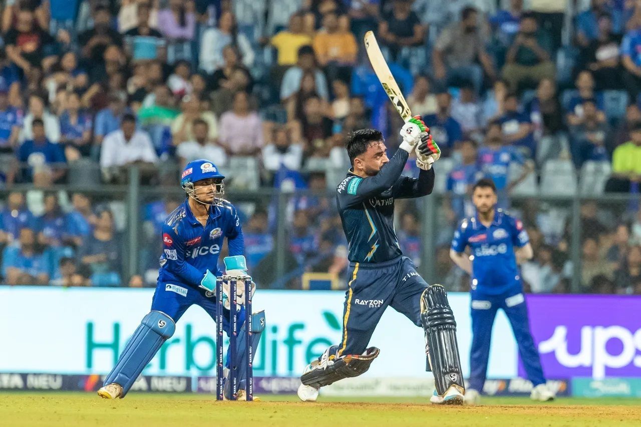 Rashid Khan smashed three fours and 10 sixes during his innings. [P/C: iplt20.com]