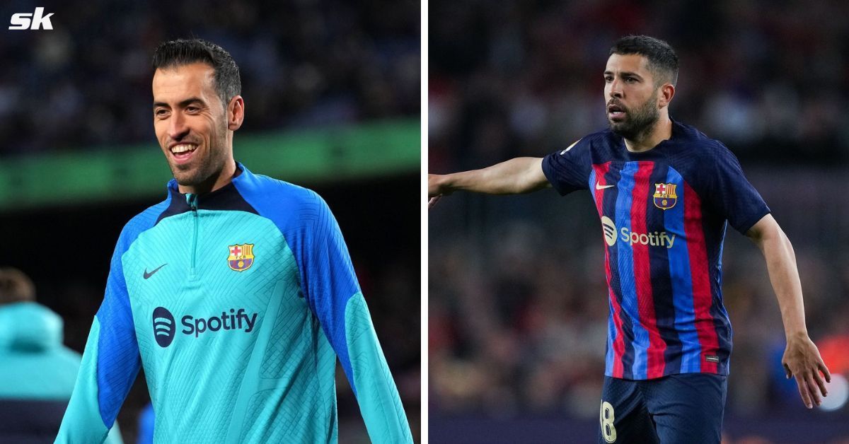 [L-to-R] Sergio Busquets and Jordi Alba.