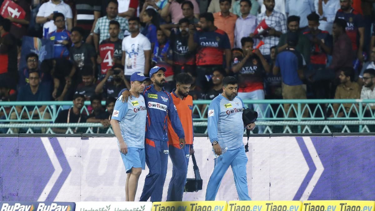 केएल राहुल आरसीबी के खिलाफ मुकाबले के दौरान चोटिल हो गए थे 