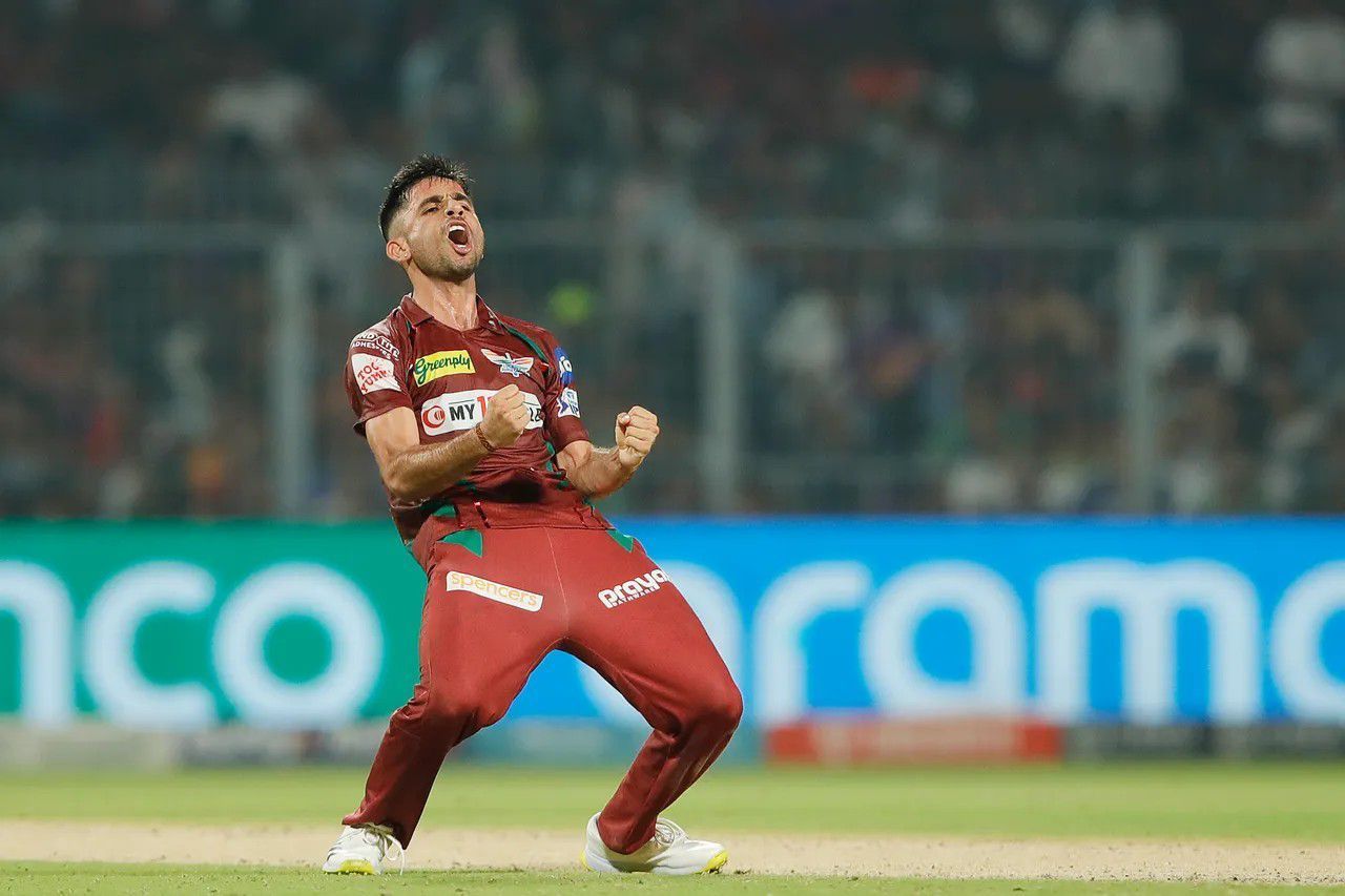 Ravi Bishnoi celebrating a wicket vs KKR [IPLT20]