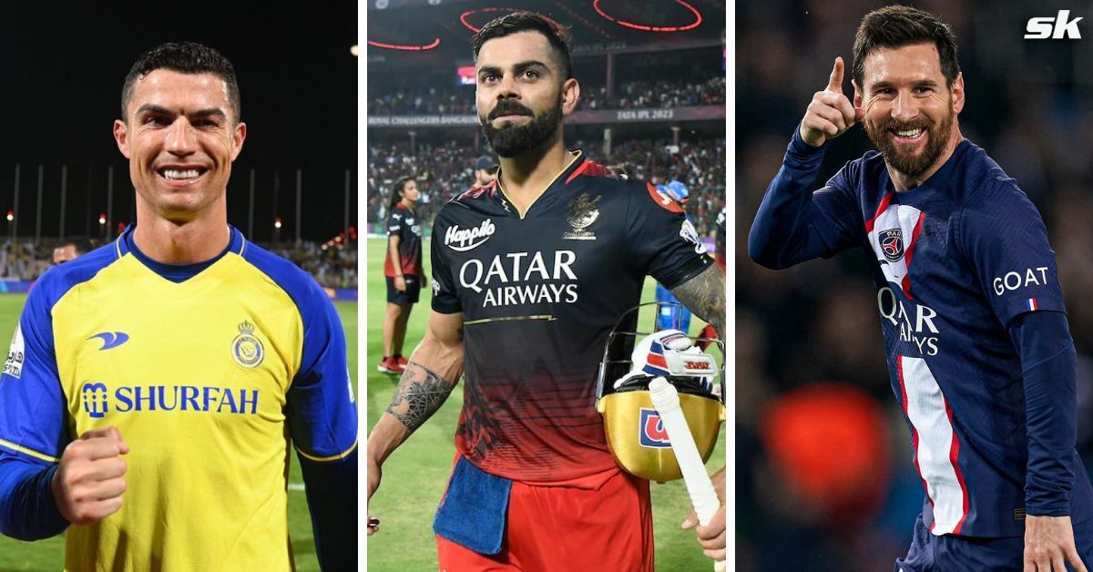 Virat Kohli on the same list as Cristiano Ronaldo and Lionel Messi