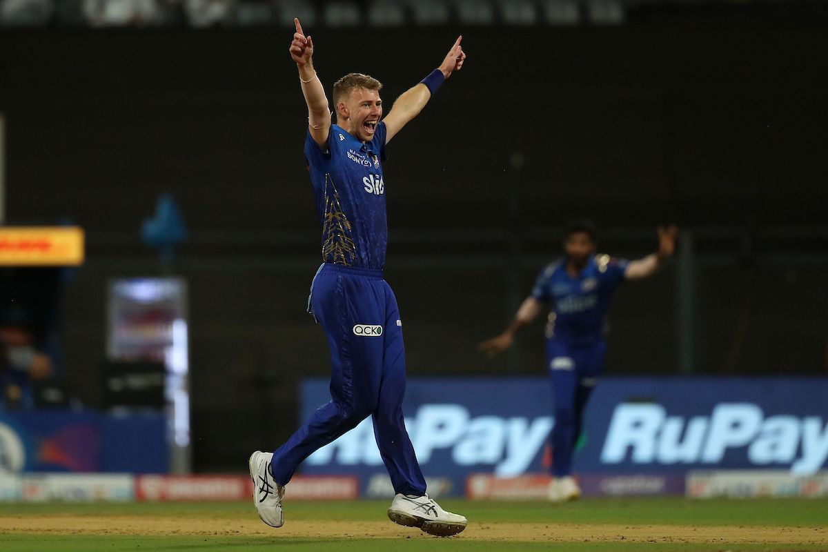 Riley Meredith joined Mumbai Indians as Jhye Richardson&#039;s injury replacement. (Pic: Twitter)