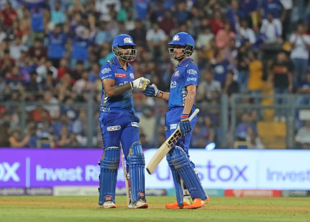 Suryakumar Yadav and Nehal Wadhera in action for MI [IPLT20]