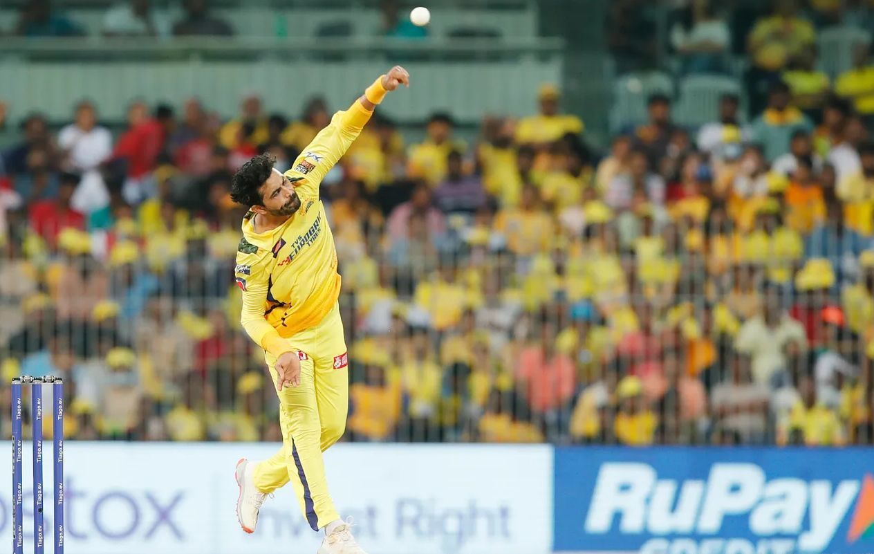 Ravindra Jadeja's fourth over was held back once again by the Super Kings skipper