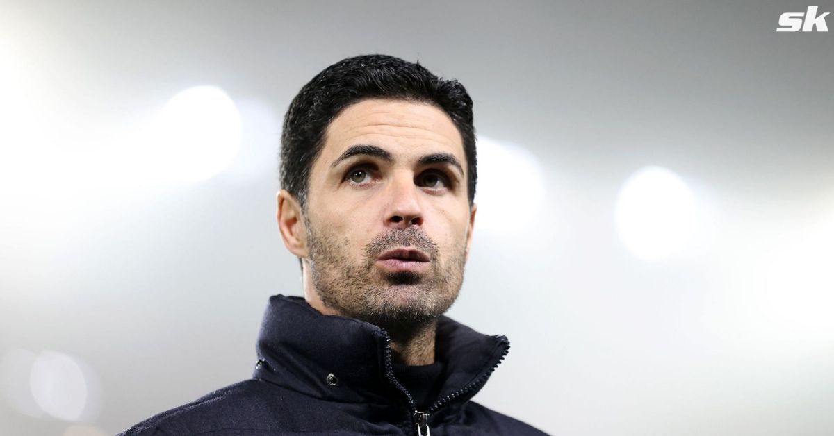 Mikel Arteta reacts to Manchester City