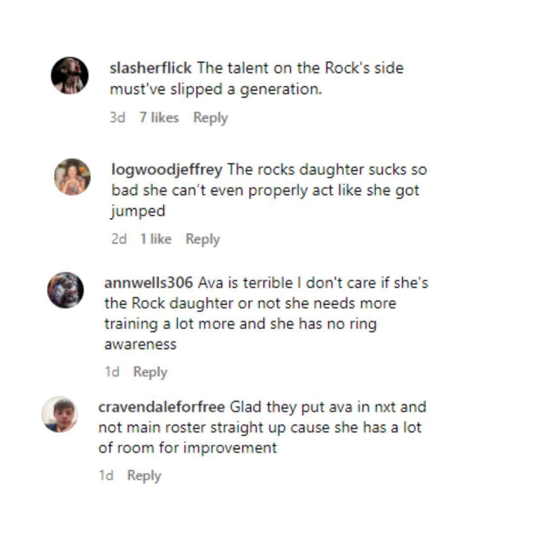 Some fans are calling out Ava for her lack of training