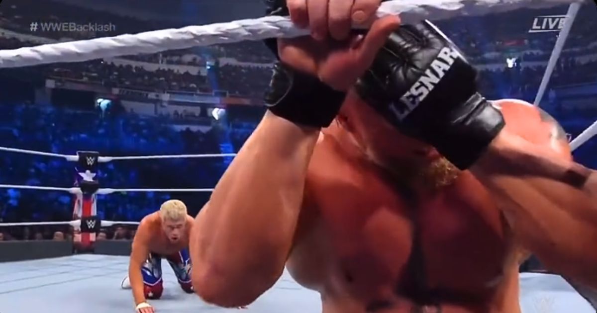 Brock Lesnar suffered a rare loss at Backlash.