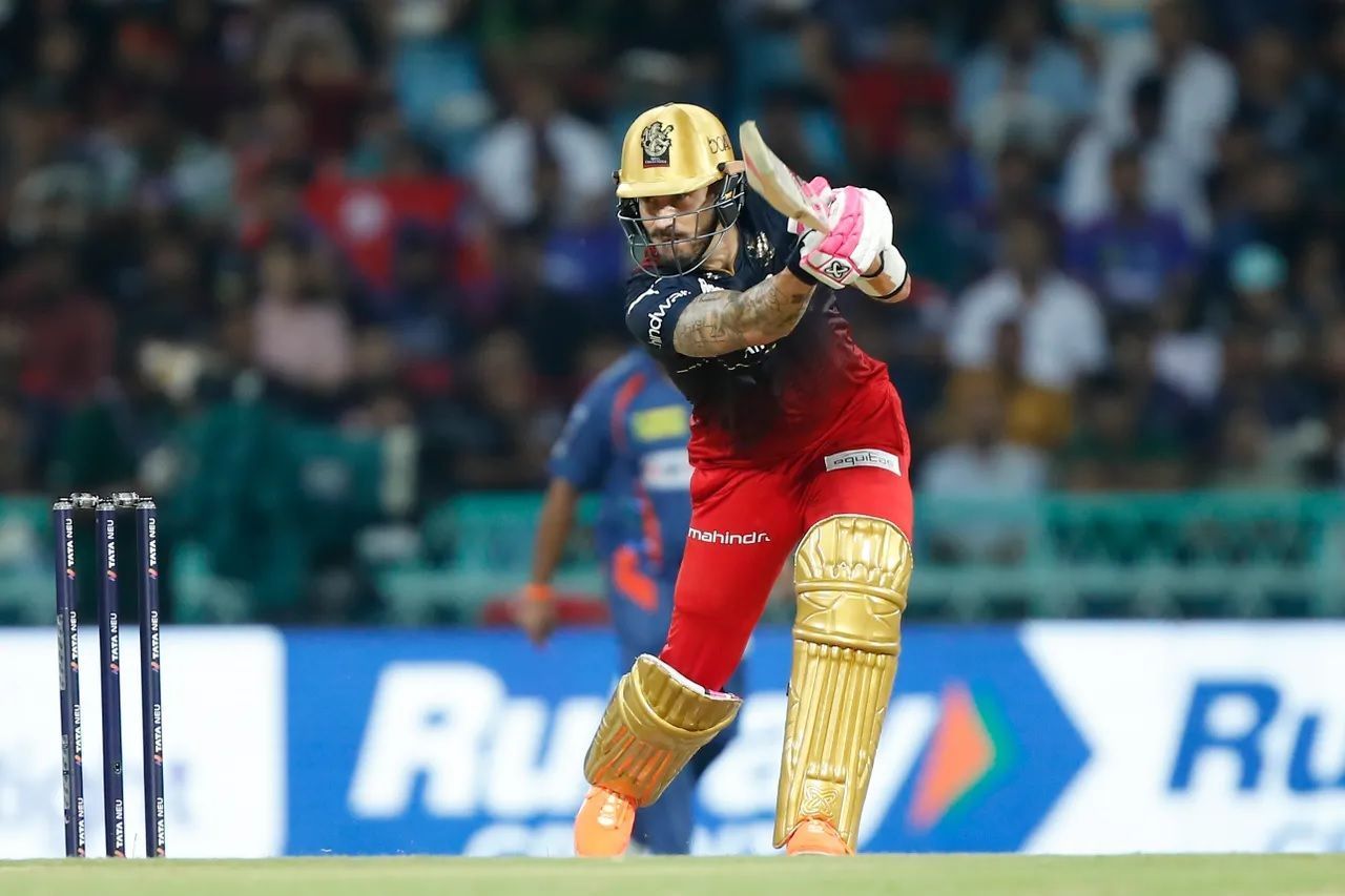 Faf du Plessis played a responsible knock against the Lucknow Super Giants. [P/C: iplt20.com]