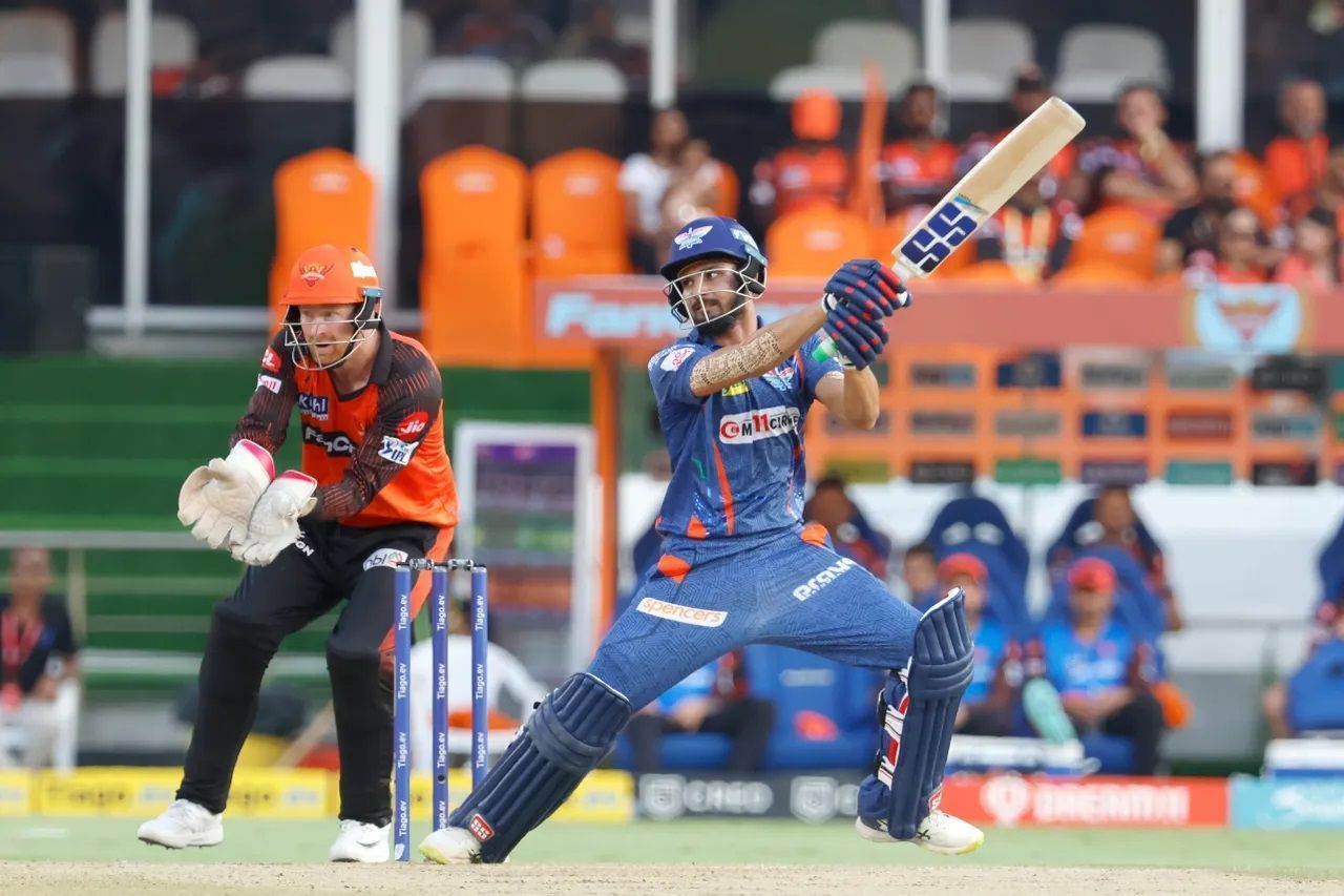 Prerak Mankad scored a responsible half-century in LSG&#039;s chase. [P/C: iplt20.com]