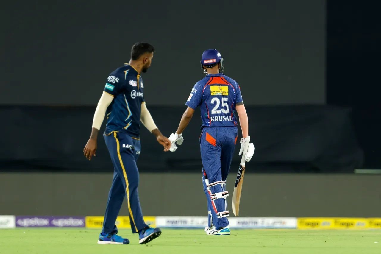 Krunal Pandya batted at No. 8 for LSG. [P/C: iplt20.com]