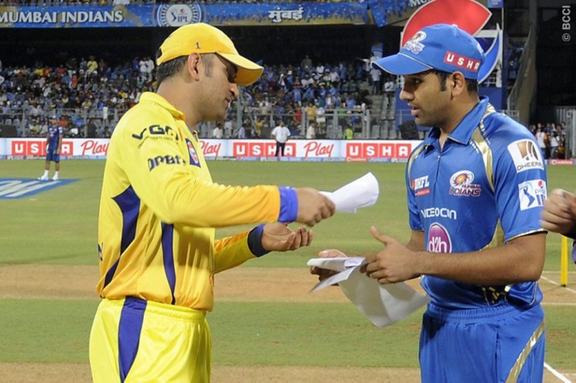 Rohit Sharma and MS Dhoni led their respective sides in the 2014 Eliminator