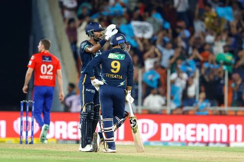 The Gujarat Titans failed to chase a 131-run target against the Delhi Capitals. [P/C: iplt20.com]