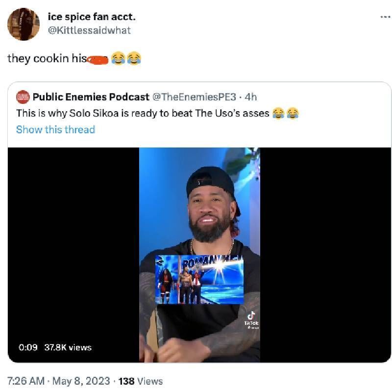 Fan reacts to The Usos roasting Solo Sikoa