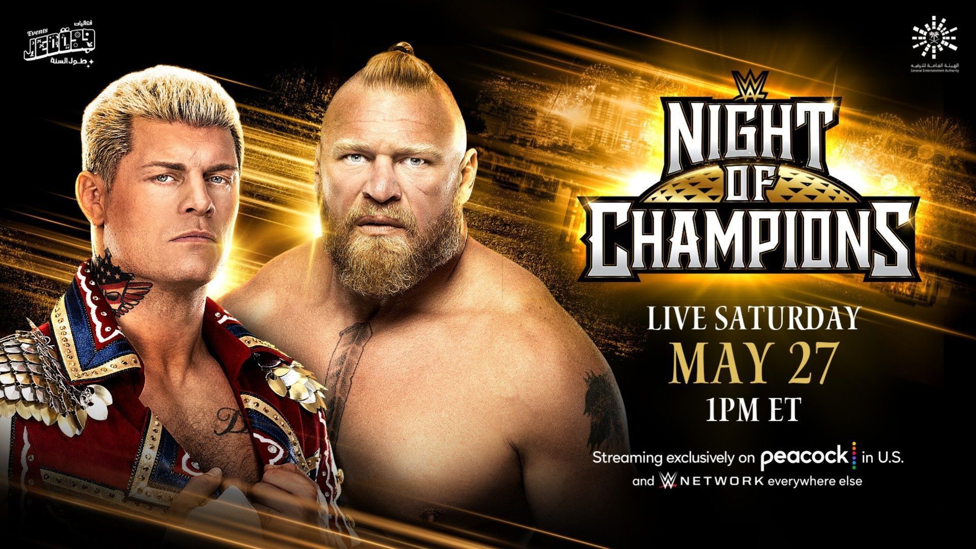 Cody Rhodes and Brock Lesnar will settle the score at WWE Night of Champions 2023.