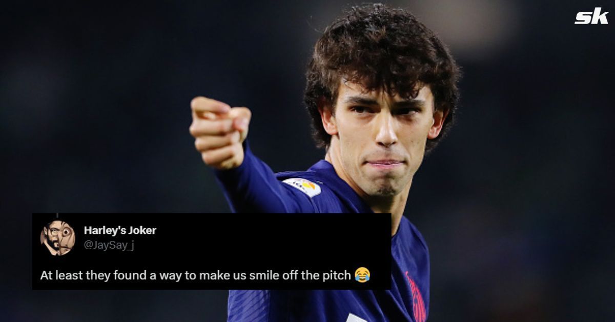 Joao Felix sends his teammates into fits of laughter.