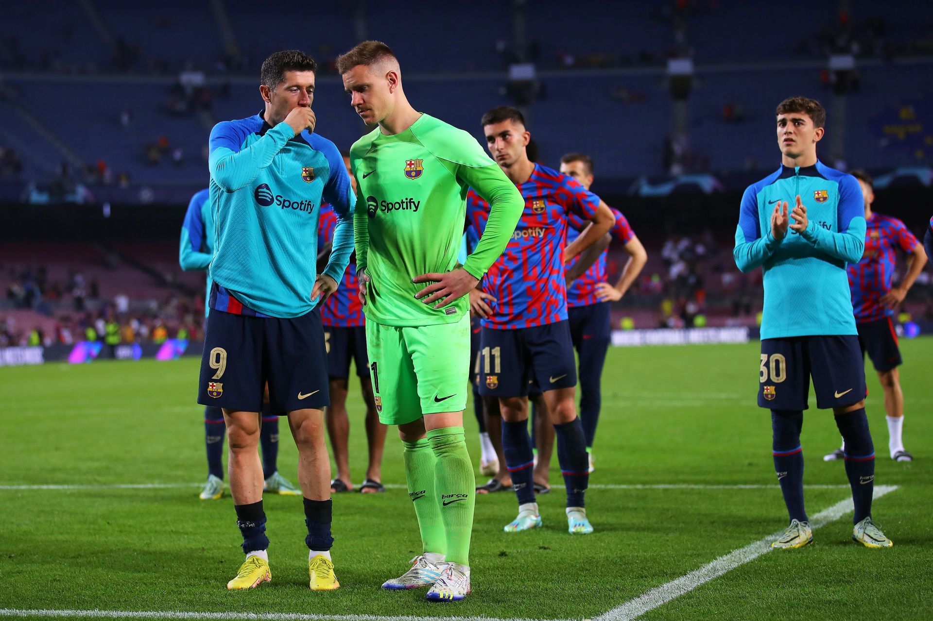 Robert Lewandowski and Marc-Andre Ter Stegen