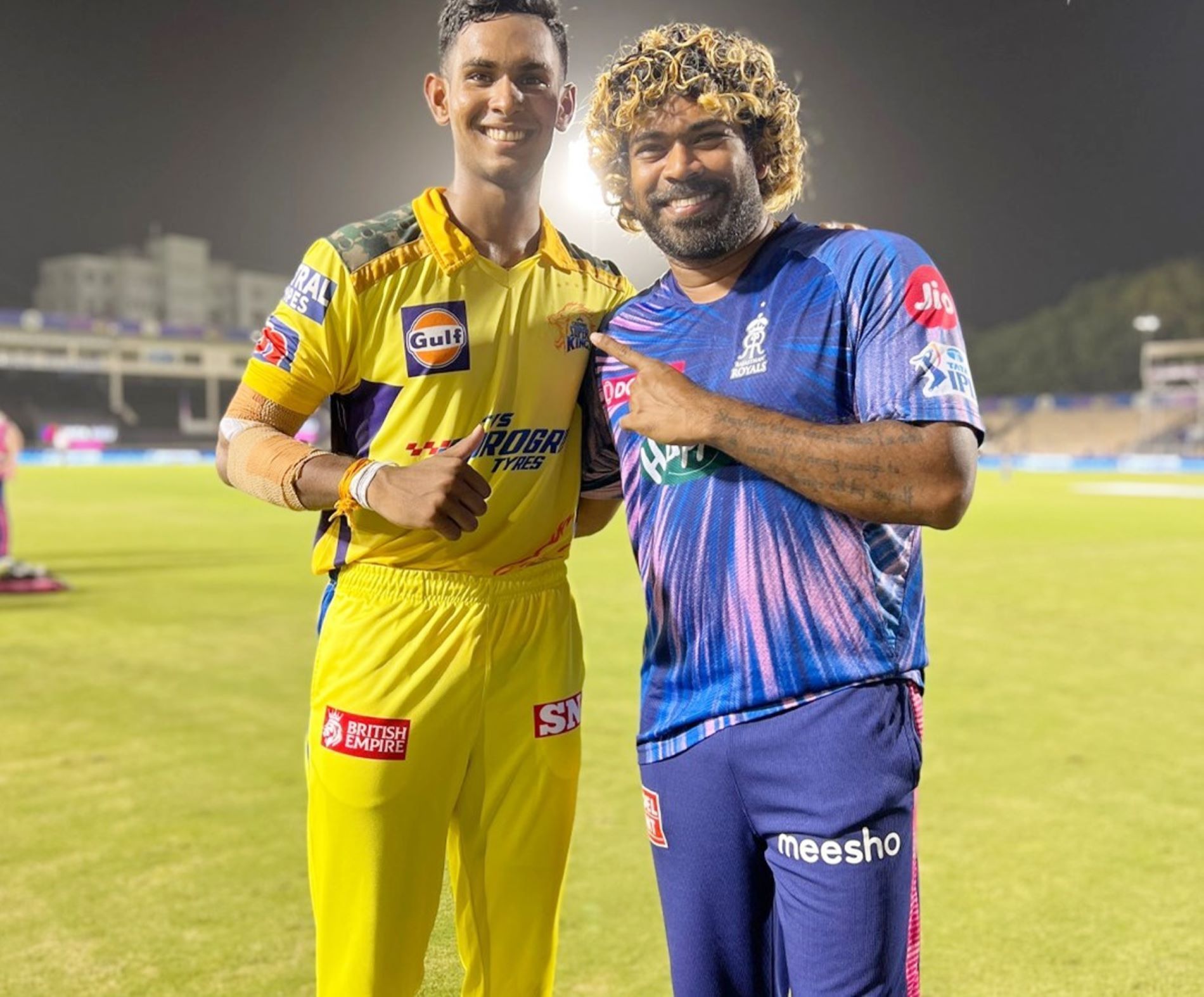 Matheesha Pathirana and Lasith Malinga 