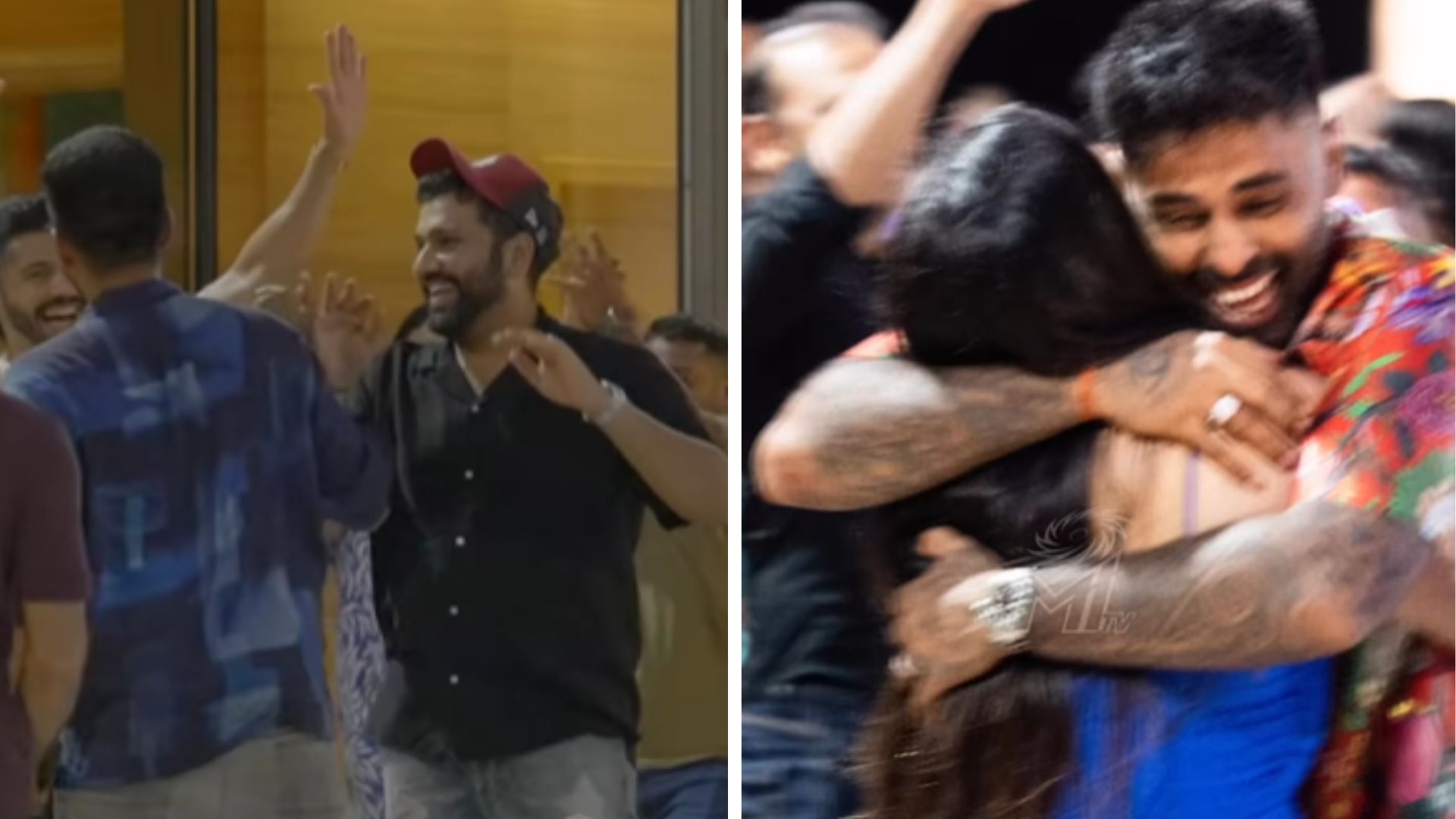 Mumbai Indians players celebrating after confirming their playoff spot (P.C.:MI Instagram)